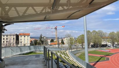 Visite de chantier de la future résidence Athlètis